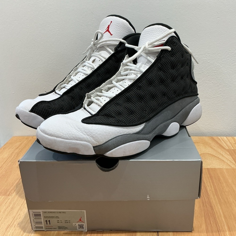 Air Jordan 13 Retro‎ Black University Red Men's Size 11 Used Original Box
